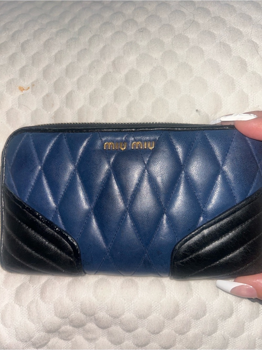Miu Miu Quilted motorcycle wallet #178